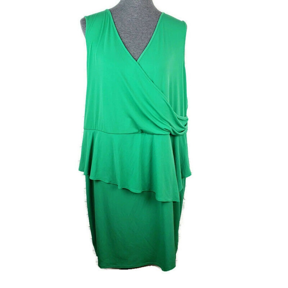 Lane Bryant Dress Green Plus Size 24